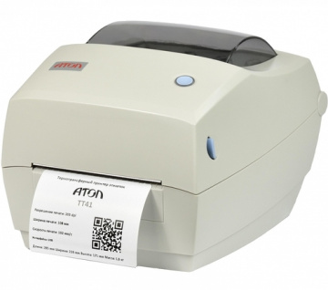 атол тт41 usb термотрансферный принтер печати этикеток
